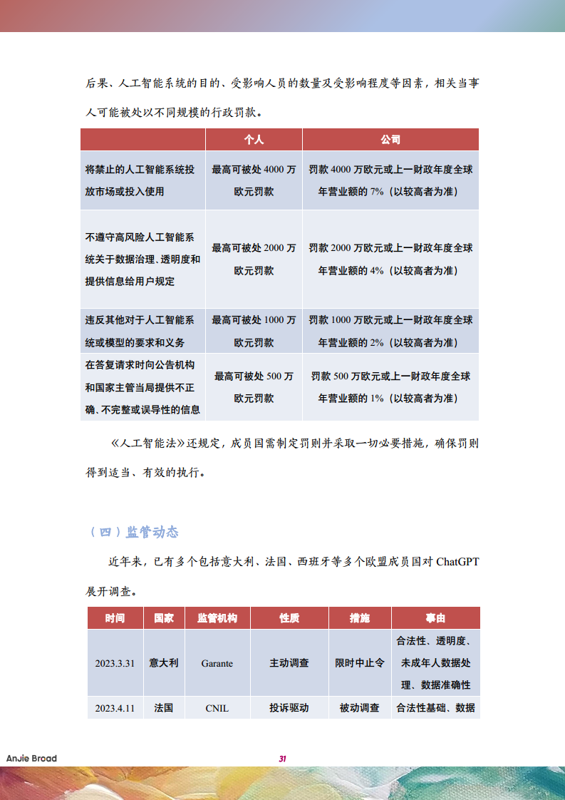 全球生成式人工智能监管研究报告图片