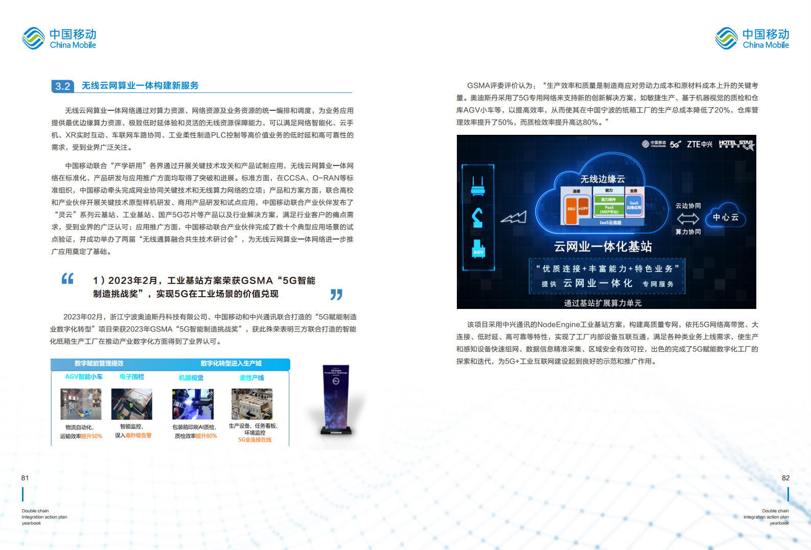 5G-Advanced “创新链-产业链”双链融合行动计划年鉴（2023年版）图片