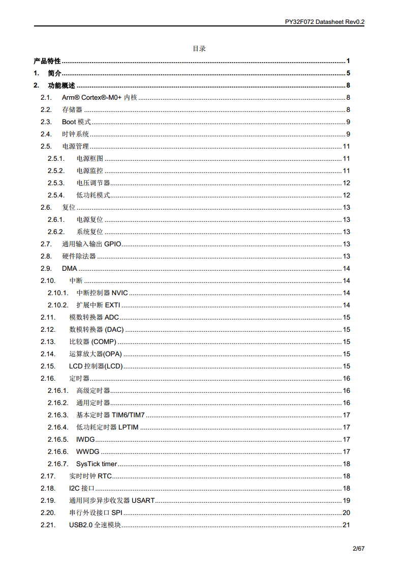 PY32F072单片机图片