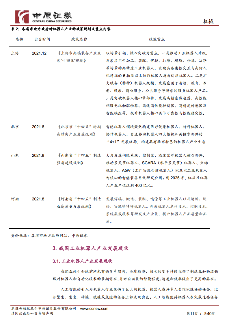 机械行业专题研究：工业机器人产业链分析及河南省产业概况图片