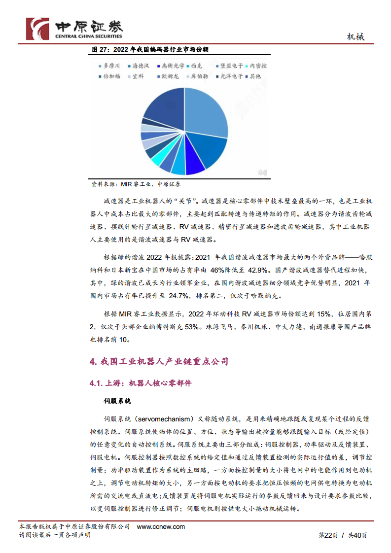机械行业专题研究：工业机器人产业链分析及河南省产业概况图片