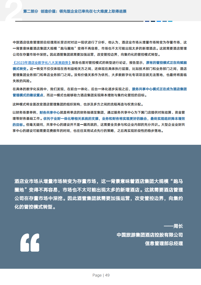 2024年中国酒店业数字化转型趋势报告图片