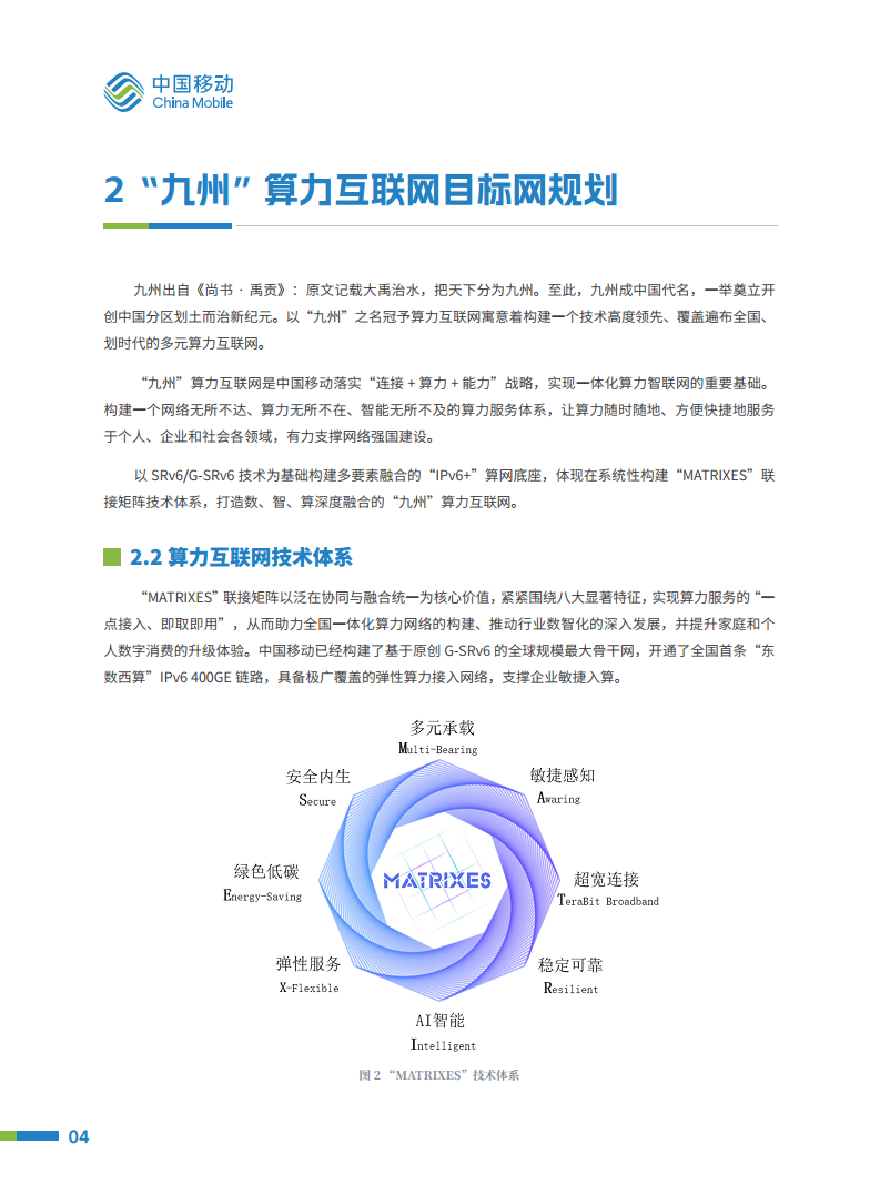 2024“九州”算力互联网（MATRIXES）目标架构白皮书图片