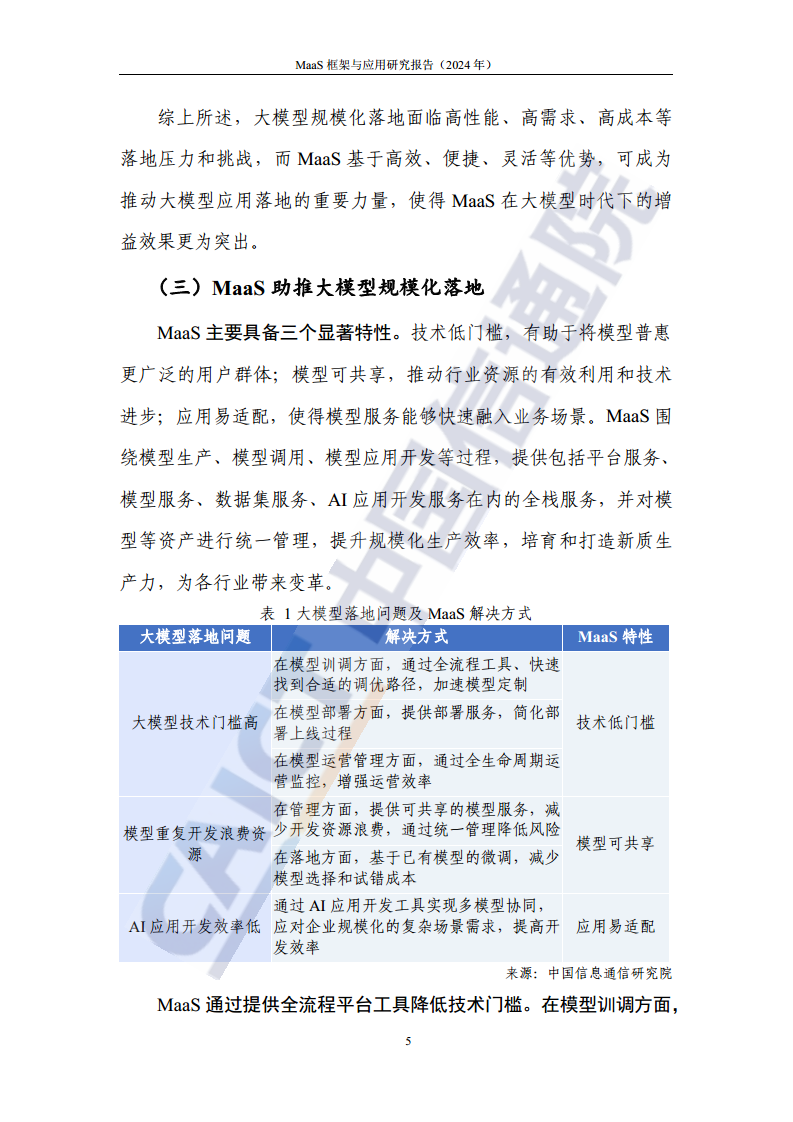 MaaS框架与应用研究报告（2024年）图片