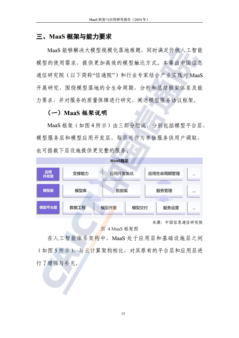 MaaS框架与应用研究报告（2024年）图片