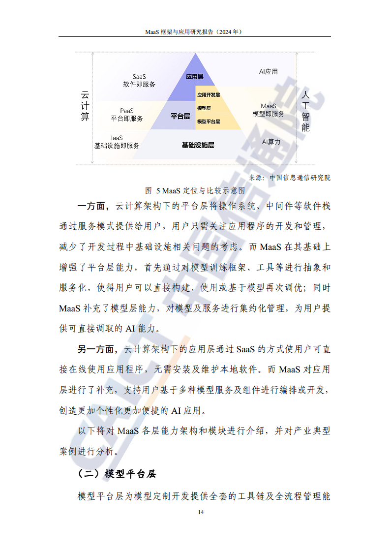 MaaS框架与应用研究报告（2024年）图片