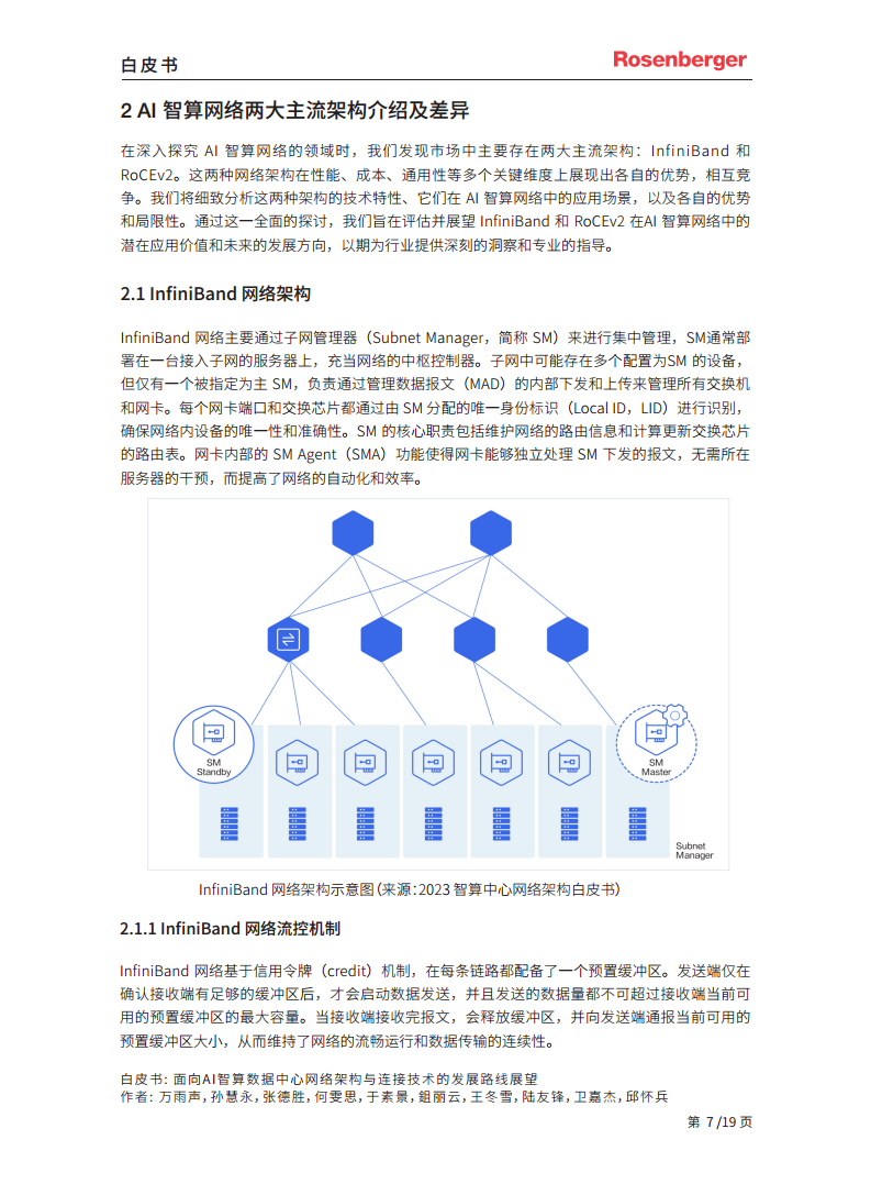 2024面向 AI 智算数据中心网络架构与连接技术的发展路线展望白皮书图片