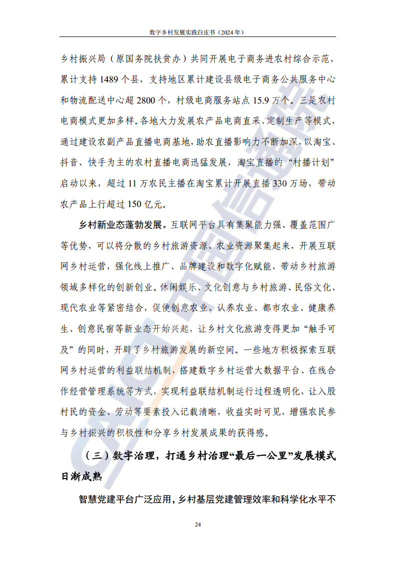 数字乡村发展实践白皮书（2024）图片