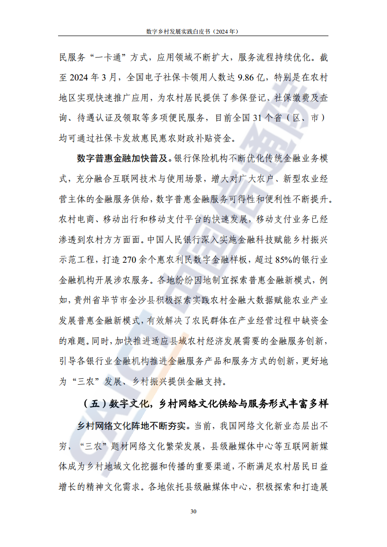 数字乡村发展实践白皮书（2024）图片