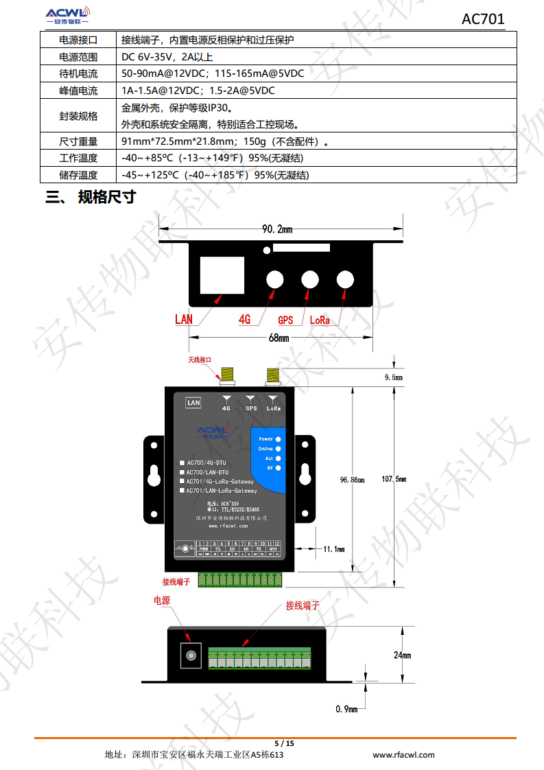 4G无线LoRaWAN网关智能物联网plc工控mqtt物联网以太网串口网关图片