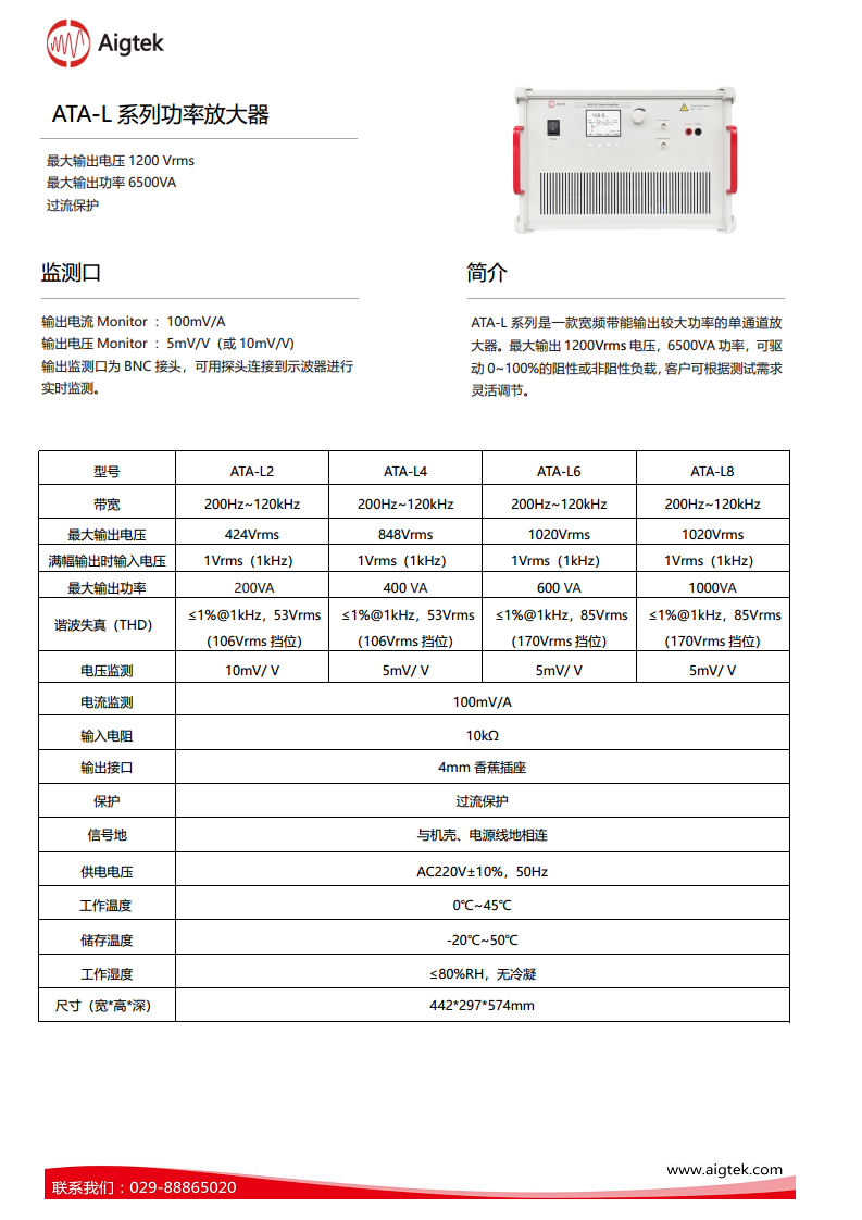 ATA-L系列水声功率放大器图片