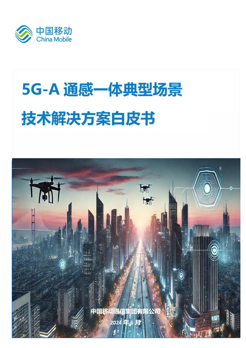 2024年5G-A通感一体典型场景技术解决方案白皮书图片