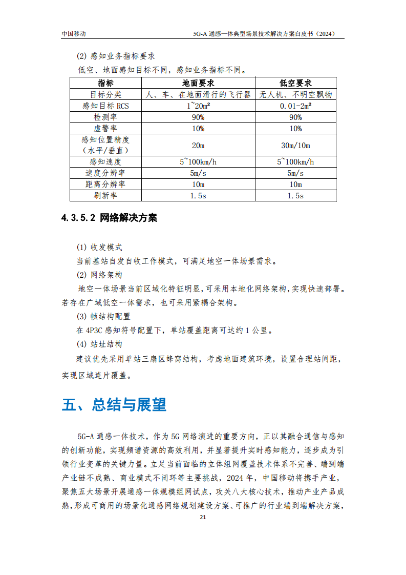 2024年5G-A通感一体典型场景技术解决方案白皮书图片