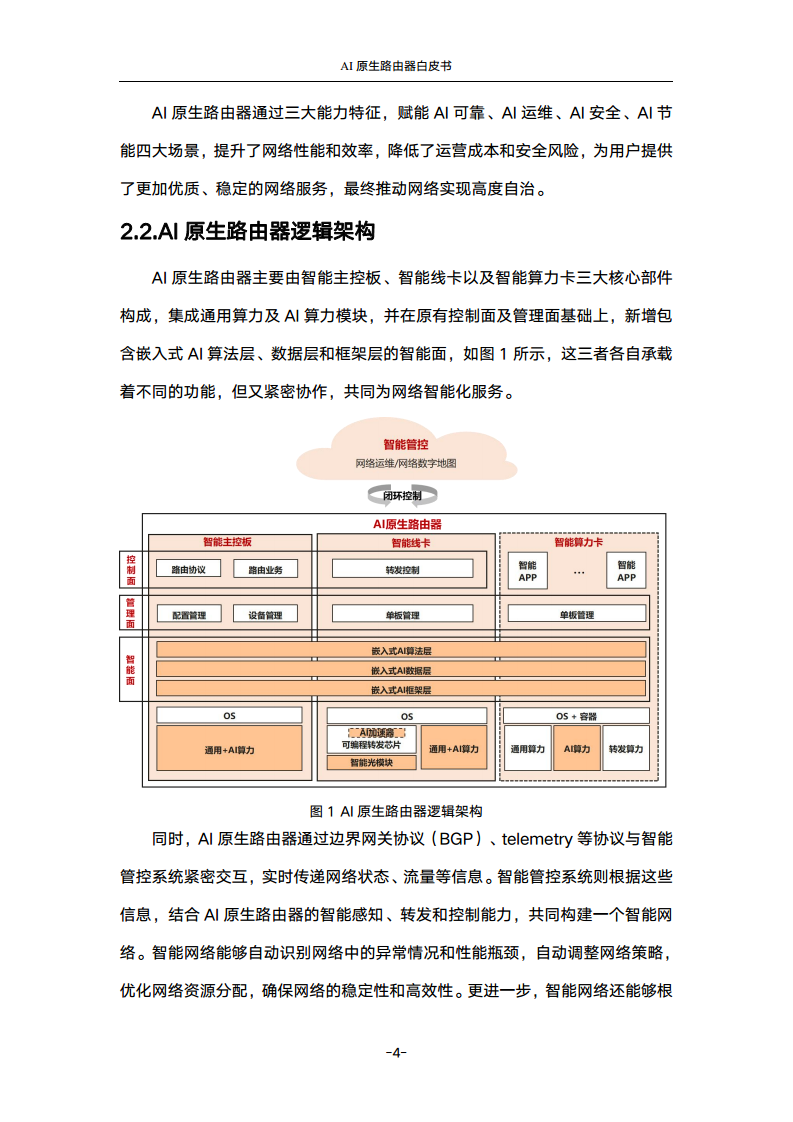 2024年AI原生路由器白皮书图片