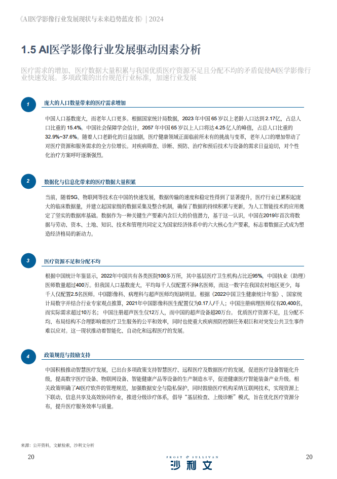 2024年AI医学影像行业发展现状与未来趋势蓝皮书图片