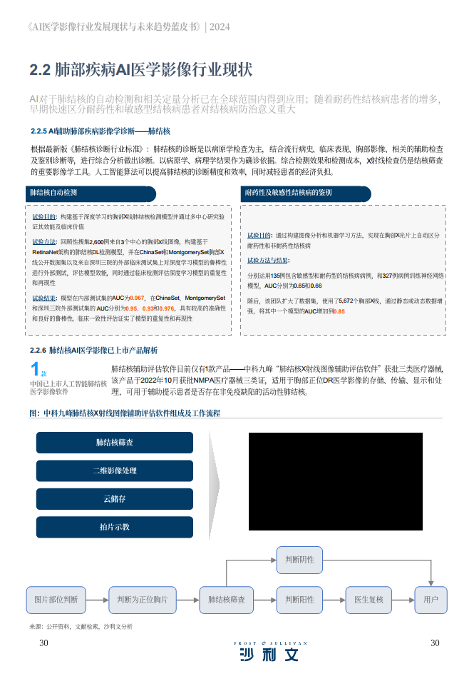 2024年AI医学影像行业发展现状与未来趋势蓝皮书图片