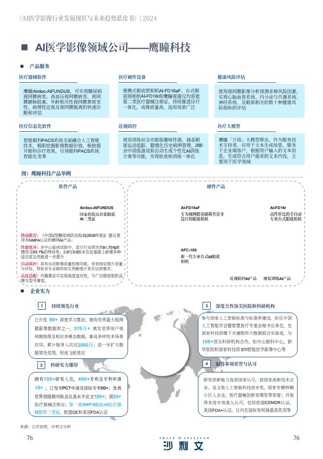 2024年AI医学影像行业发展现状与未来趋势蓝皮书图片