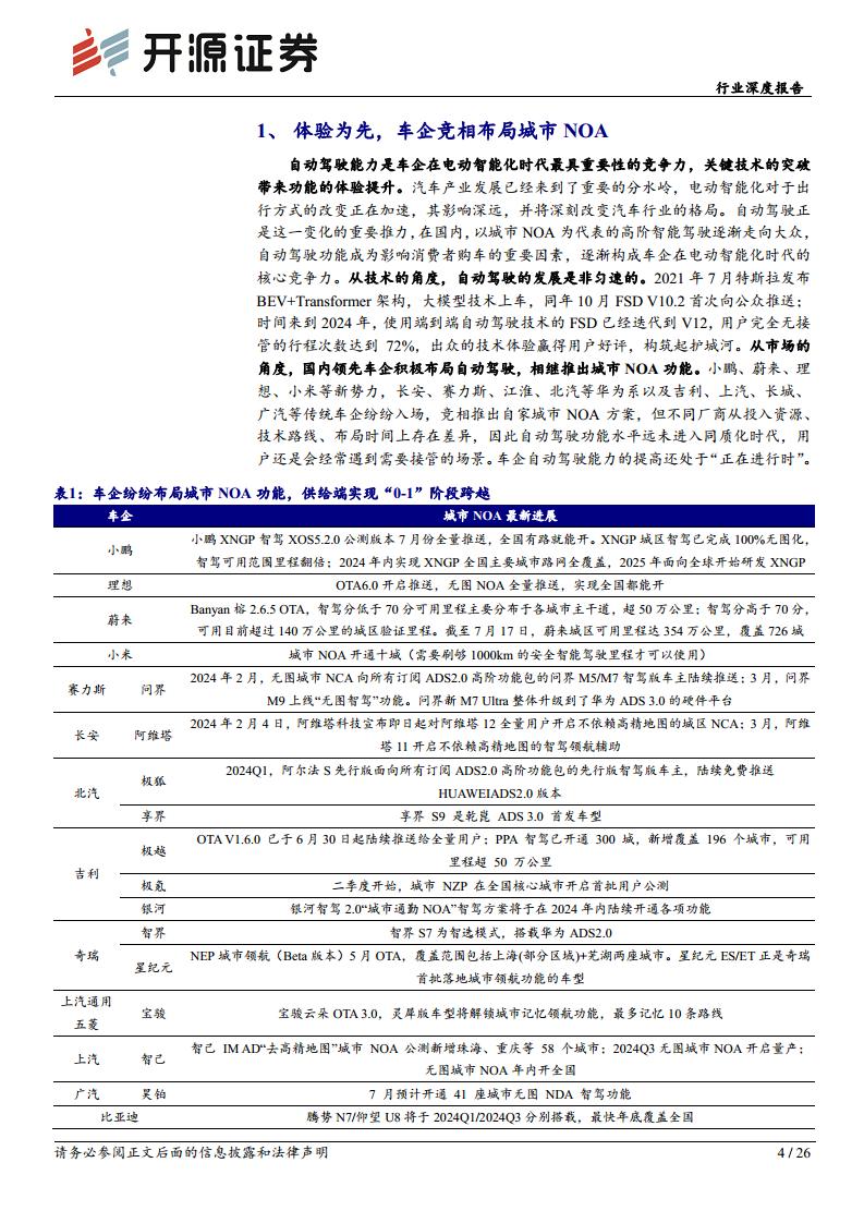 智能汽车系列深度（十八）：体验为先，高阶智驾落地进行时图片