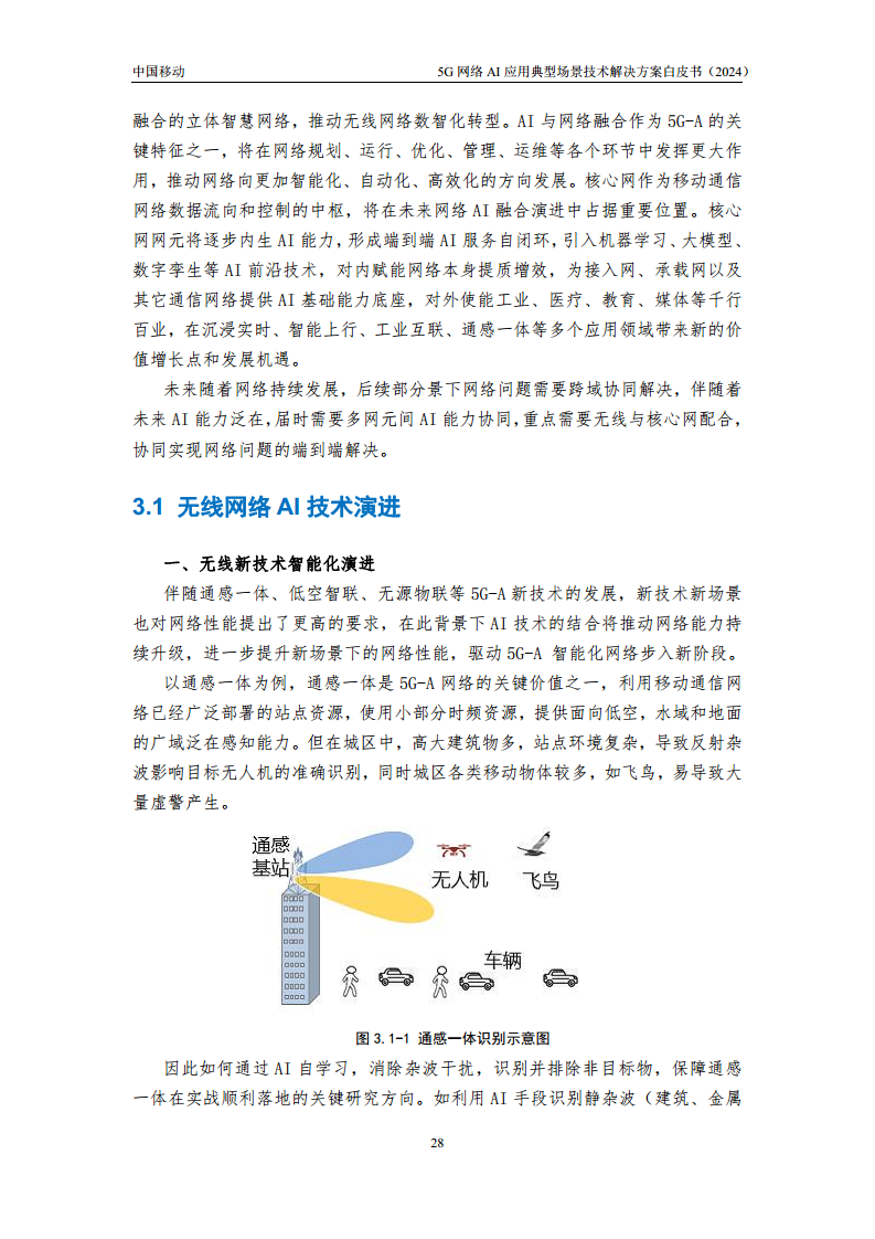 2024年5G网络AI应用典型场景技术解决方案白皮书图片