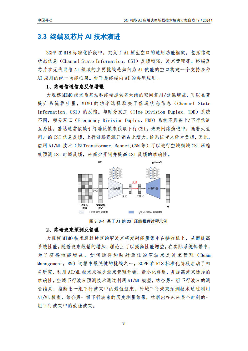 2024年5G网络AI应用典型场景技术解决方案白皮书图片