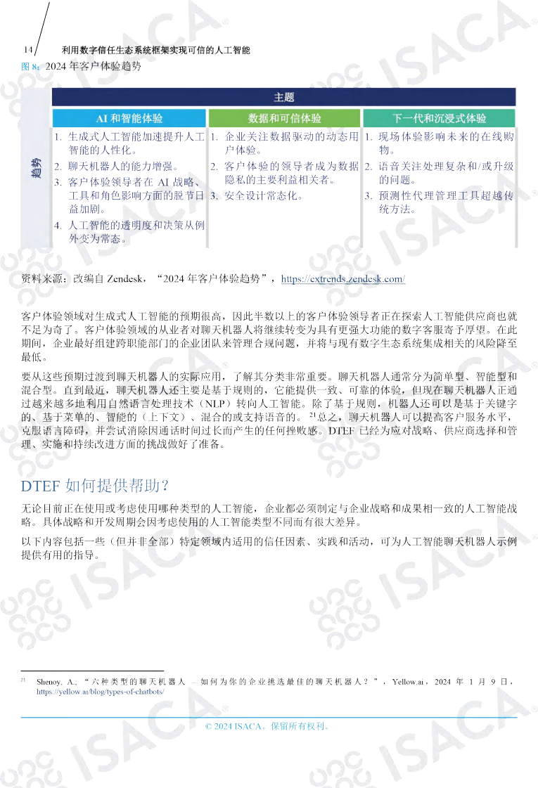 利用数字信任生态系统框架实现可信的人工智能（中文版）图片