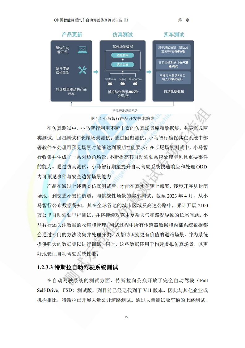中国智能网联汽车自动驾驶仿真测试白皮书（2023版）图片