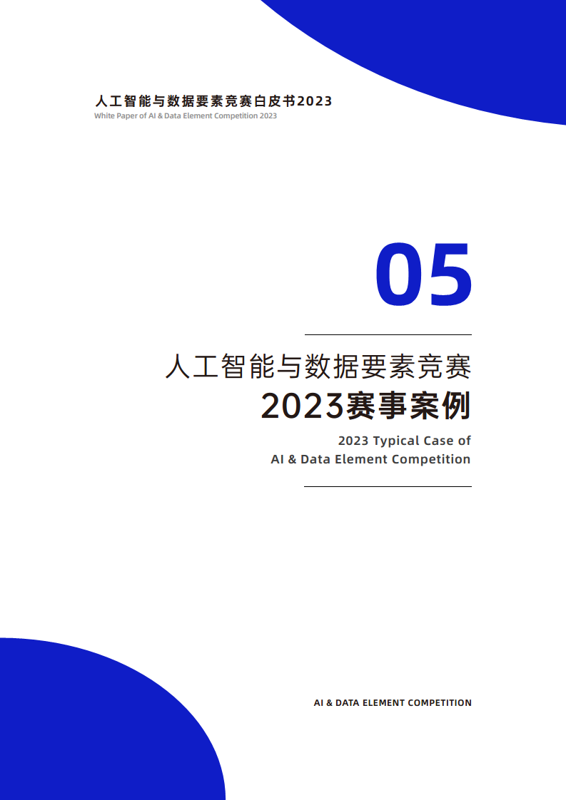 人工智能与数据要素竞赛白皮书2023图片
