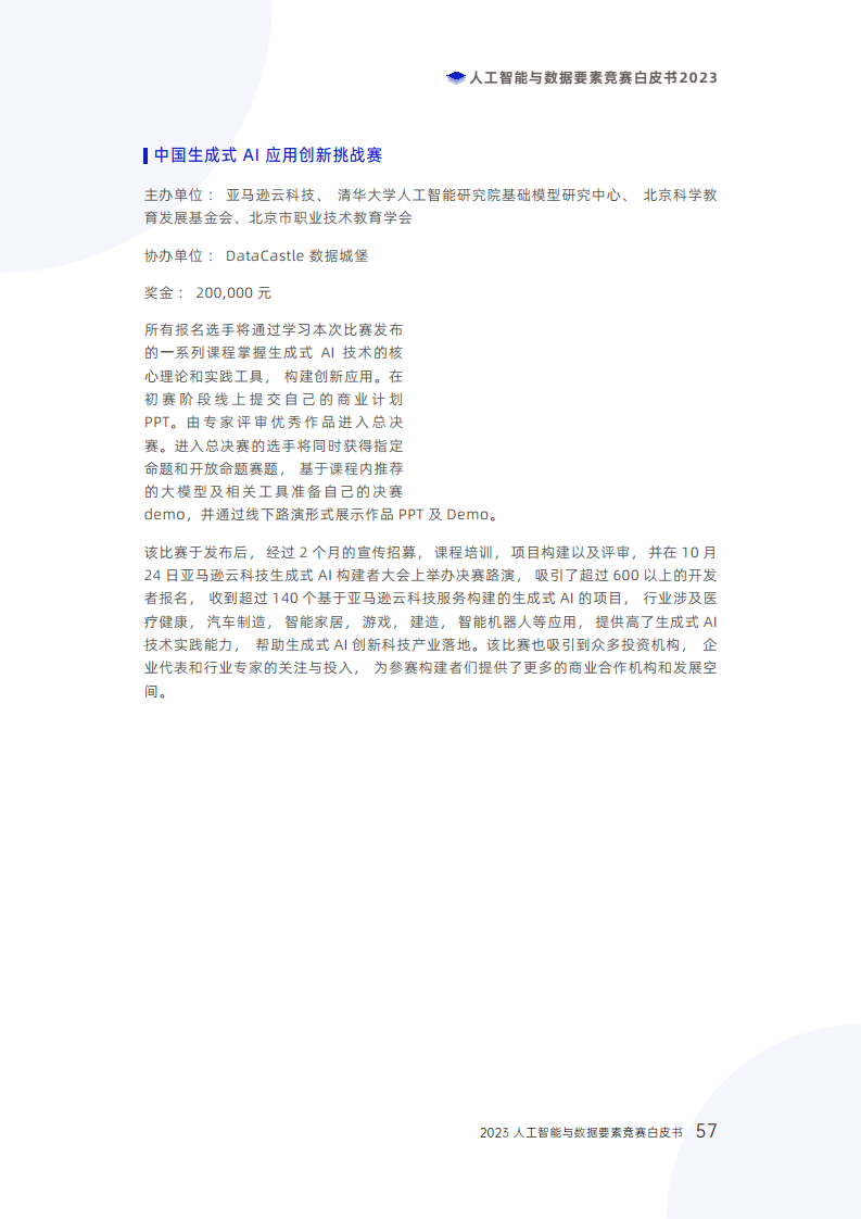 人工智能与数据要素竞赛白皮书2023图片