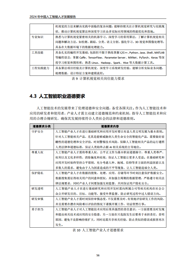 2024年中国人工智能人才发展报告图片