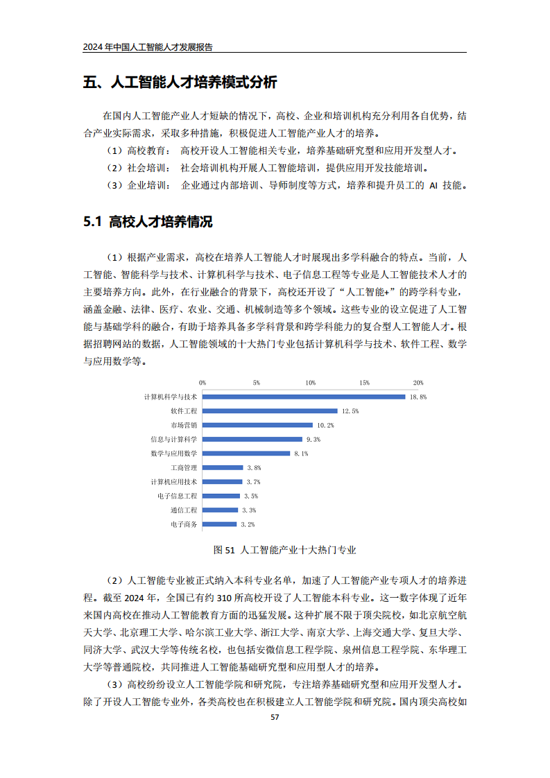 2024年中国人工智能人才发展报告图片