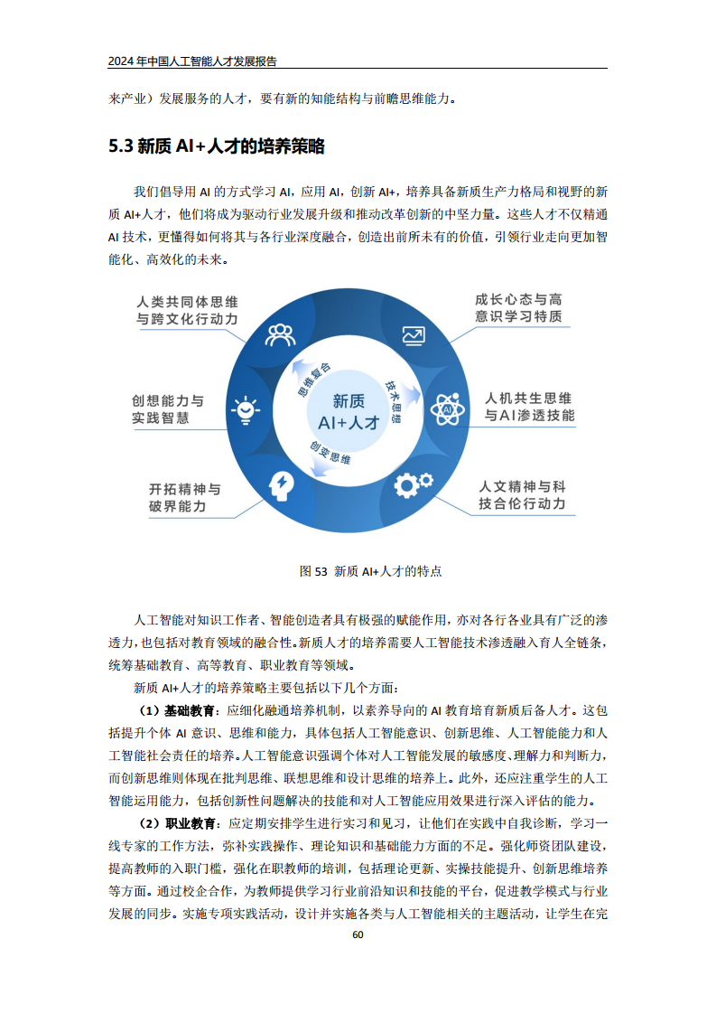 2024年中国人工智能人才发展报告图片