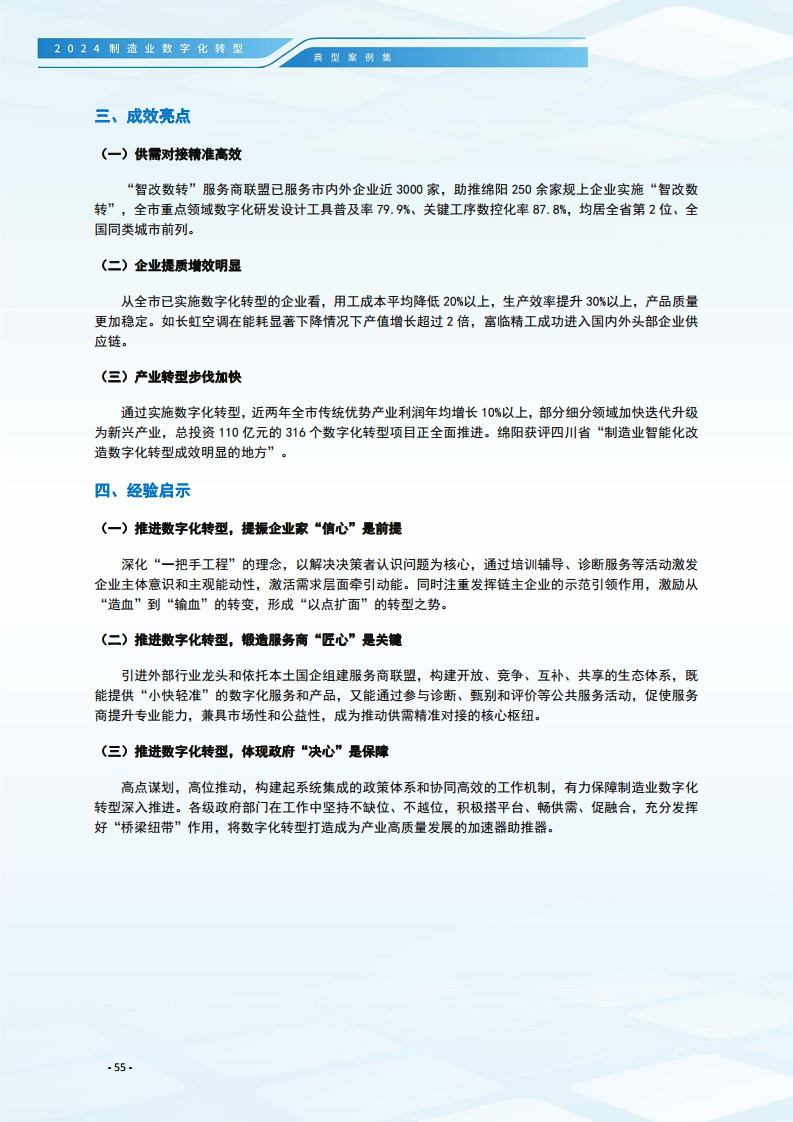 2024制造业数字化转型典型案例集图片
