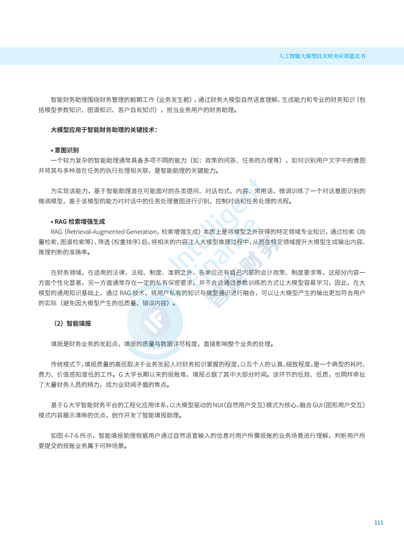 2024年人工智能大模型技术财务应用蓝皮书图片