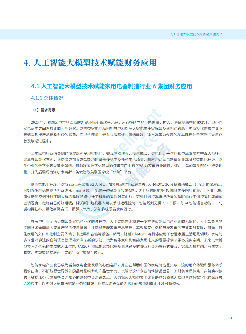 2024年人工智能大模型技术财务应用蓝皮书图片