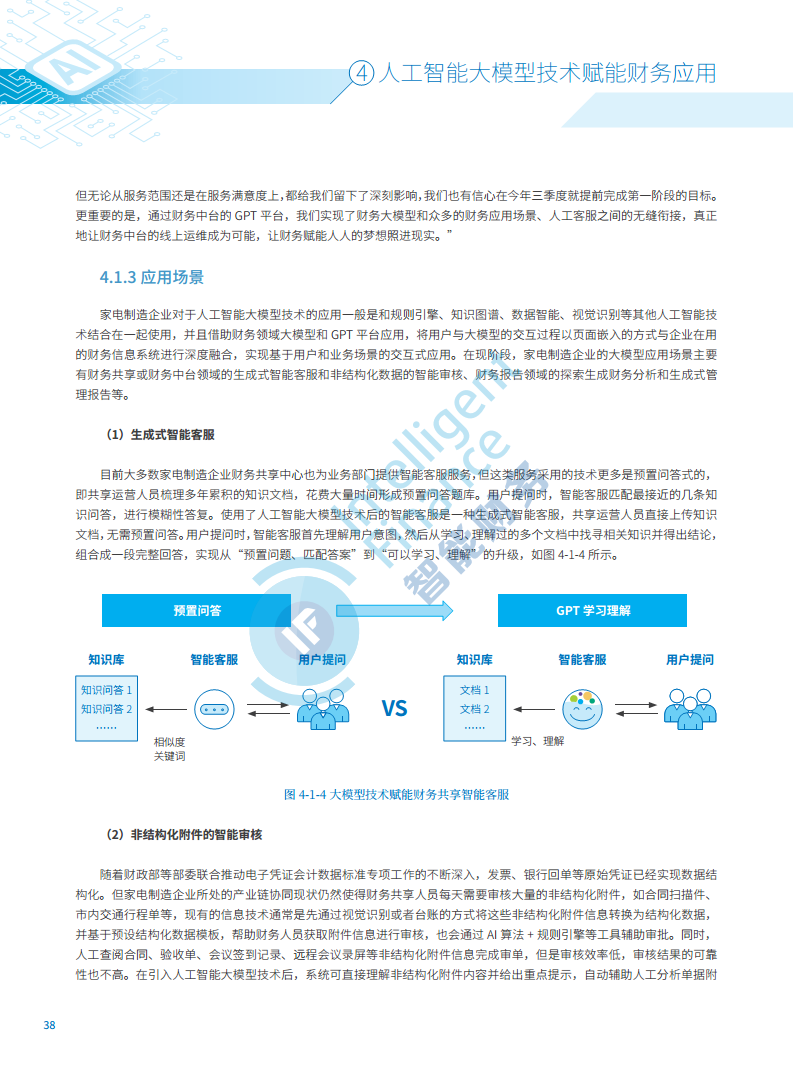 2024年人工智能大模型技术财务应用蓝皮书图片