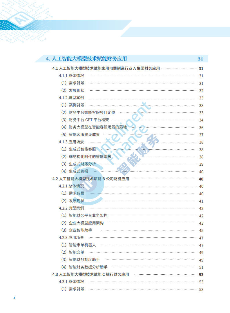 2024年人工智能大模型技术财务应用蓝皮书图片