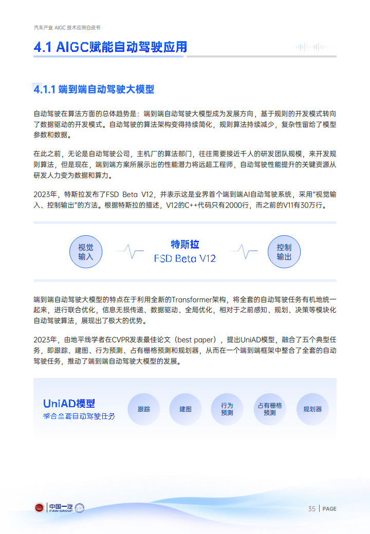 2024年汽车产业AIGC技术应用白皮书图片