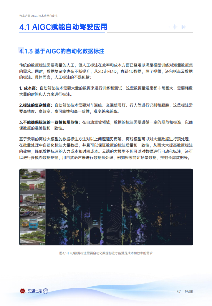 2024年汽车产业AIGC技术应用白皮书图片