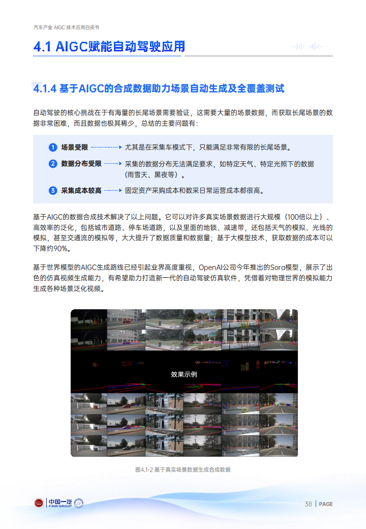 2024年汽车产业AIGC技术应用白皮书图片