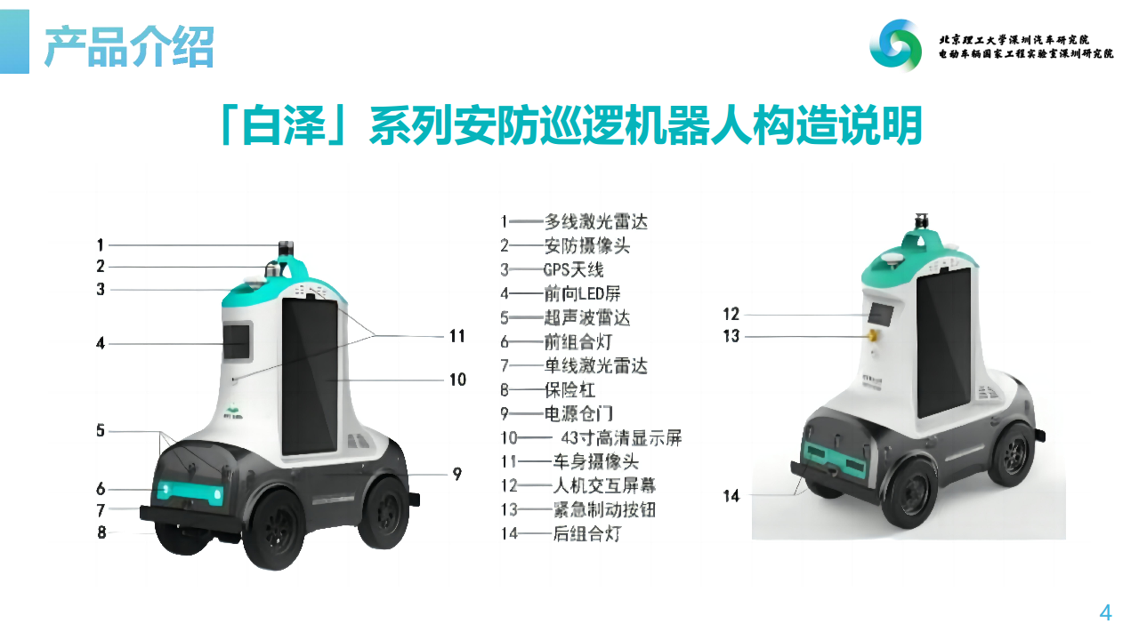 安防巡逻机器人（L4级自动驾驶无人车）图片