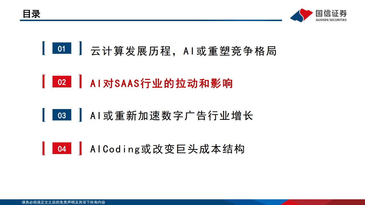 AI对巨头业务的赋能和影响：云计算、广告、AICoding变化最明显图片