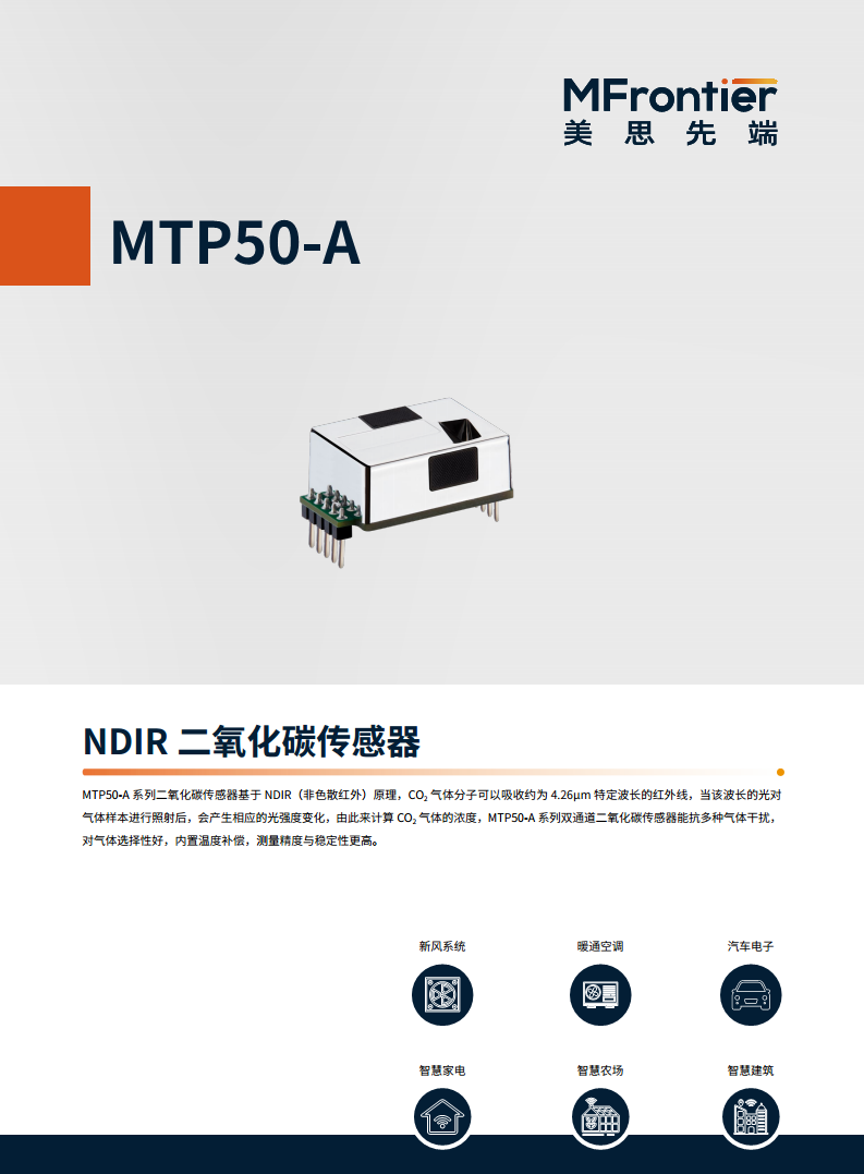 MTP50-A 双通道 NDIR气体传感器-二氧化碳图片