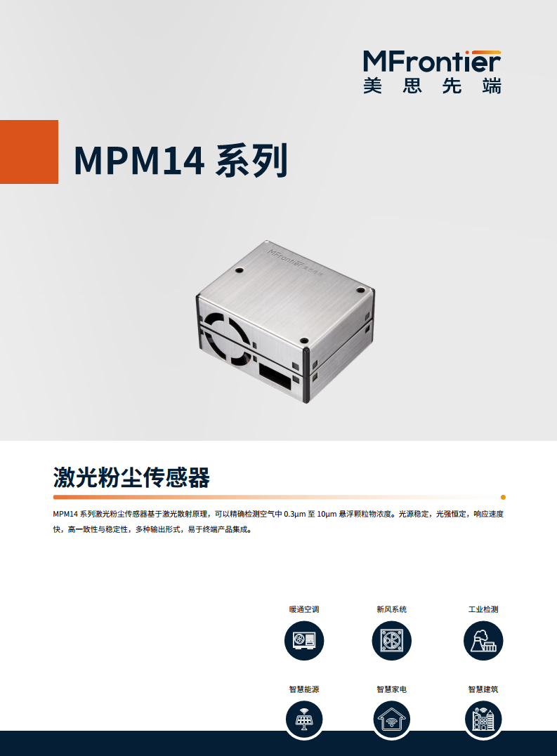 MPM14 系列 PM2.5粉尘传感器图片