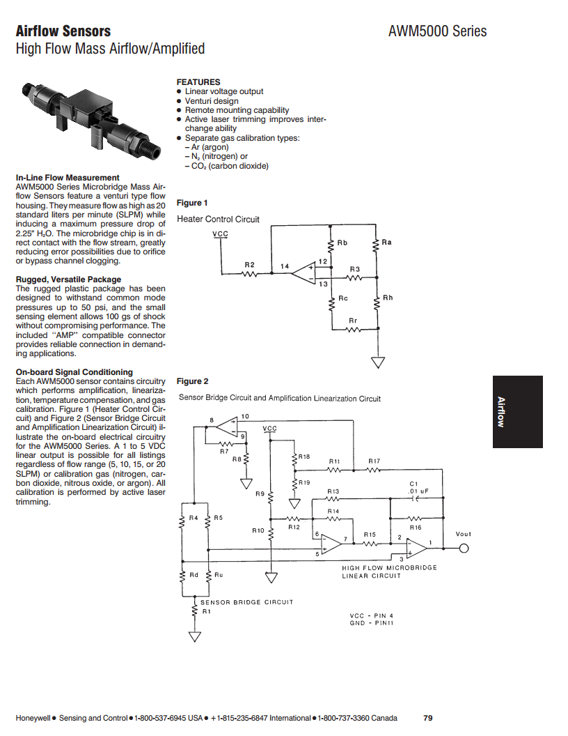 AWM5101VN流量传感器HONEYWELL图片
