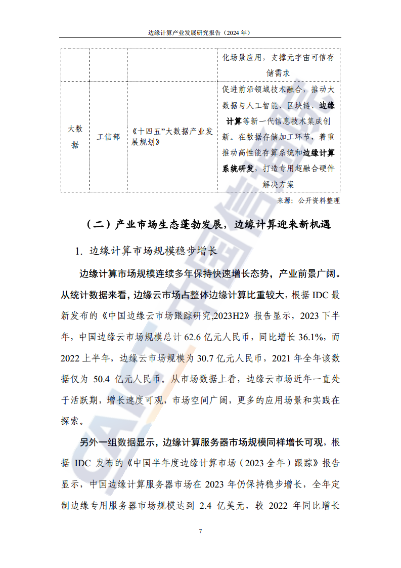 边缘计算产业发展研究报告 2024图片