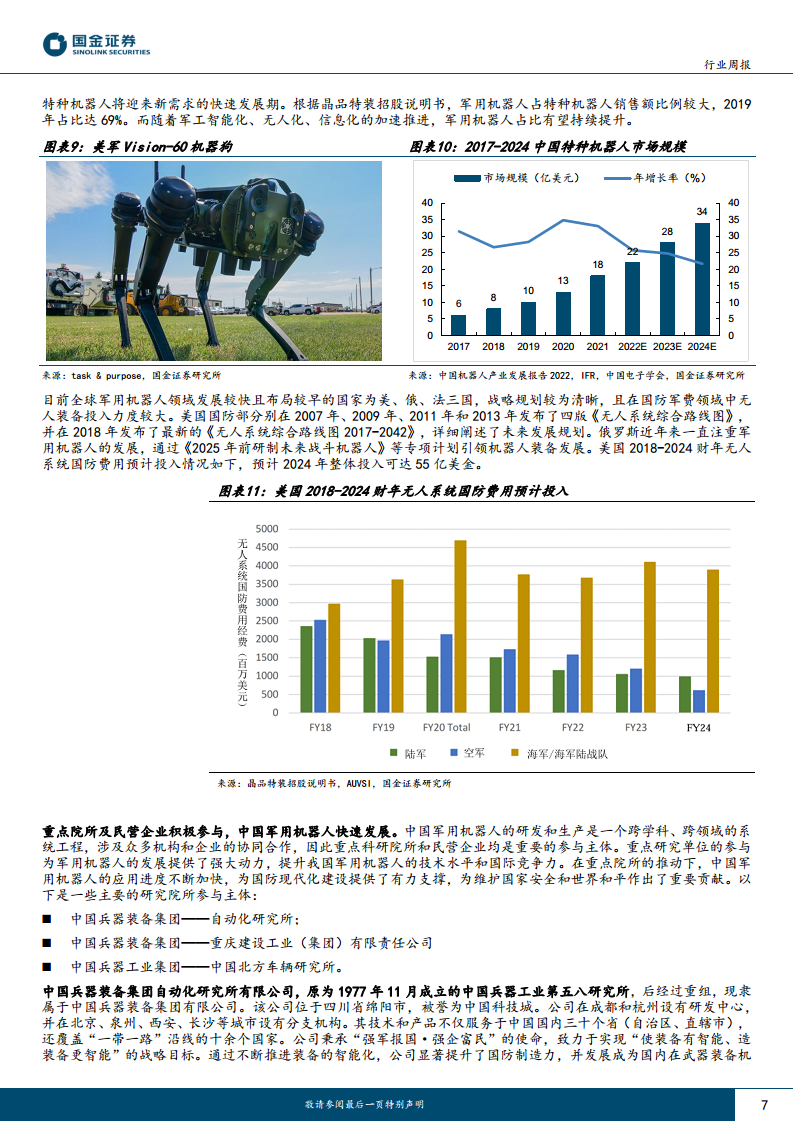 军工行业研究：未来战场新宠，军工AI赋能具身智能机器人图片