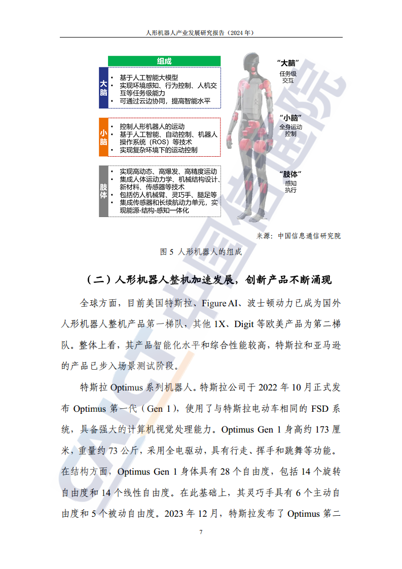 人形机器人产业发展研究报告（2024年）图片