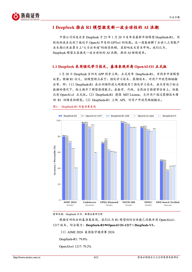 DeepSeek-R1颠覆性在于实现AI平权，重估资产价值图片