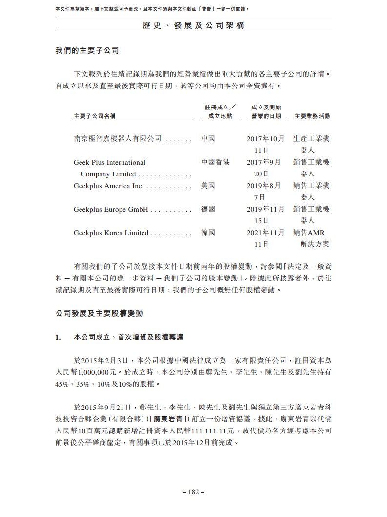 北京极智嘉科技股份有限公司  招股书图片