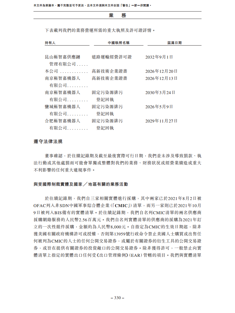 北京极智嘉科技股份有限公司  招股书图片